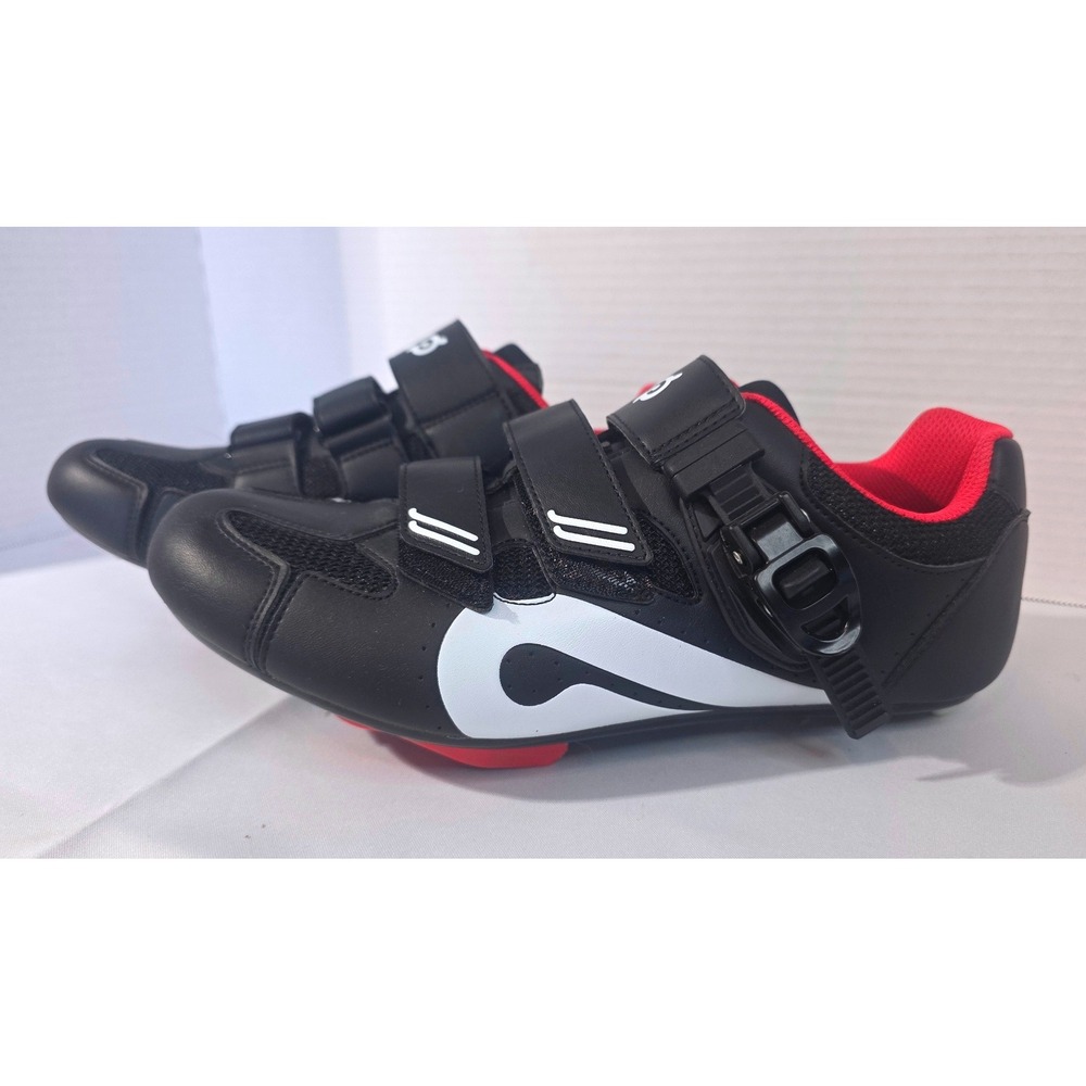 Peloton Cycling Shoes Black Red Indoor Bike Cleats Size 42 PLTN-01